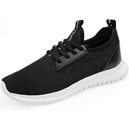 Mens Lightweight Athletic Running Walking Gym Shoes Casual Sports Shoes Fashion Sneakers Walking Shoes Black White-8